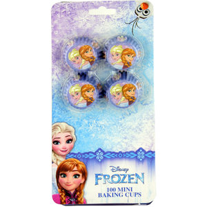 24 Pieces Per Pack Of 100 Count Frozen Mini Cupcake Liners ][Wholesales Purchase|Hoodmat.Com