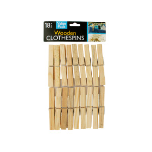 24 Pieces Per Pack Of Wooden Clothespins ][Wholesales Purchase|Hoodmat.Com