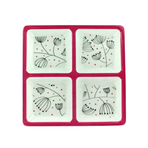 24 Pieces Per Pack Of Four-Section Printed Plate ][Wholesales Purchase|Hoodmat.Com