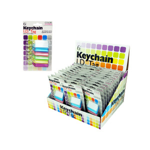 36 Pieces Per Pack Of Color Coded Key Chain ID Tags Countertop Display ][wholesales purchase|hoodmat.com