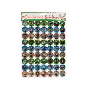 24 Pieces Per Pack Of Holographic Christmas Stickers Set ][Wholesales Purchase|Hoodmat.Com