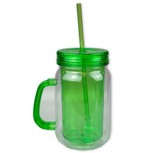 6 Pieces Per Pack Of Green Double Wall Sweet Southern Jar Mug With Lid And Straw ][Wholesales Purchase|Hoodmat.Com
