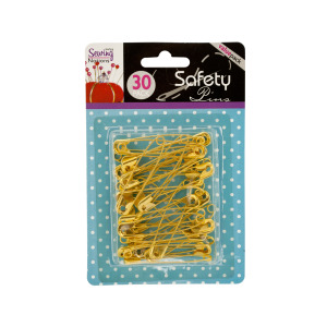 24  Pieces Per Pack Of  Jumbo Gold Tone Safety Pins  ][Wholesales Purchase|Hoodmat.Com