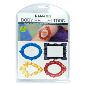 24 Pieces Per Pack Of Frames Body Art Temporary Tattoos ][Wholesales Purchase | Hoodmat.Com