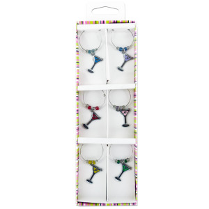 24 Pieces Per Pack Of Martini Wine Charm Set ][Wholesales Purchase|Hoodmat.Com