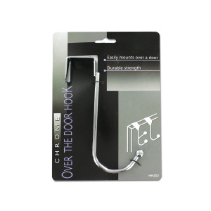 24 Pieces Per Pack Of Chrome Over-The-Door Hook ][Wholesales Purchase|Hoodmat.Com