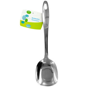 24 Pieces Per Pack Of Stainless Steel Squared Serving Spoon ][Wholesales Purchase|Hoodmat.Com
