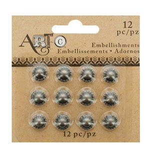 36 Pieces Per Pack Of Antique Silver Craft Embellishment Studs Set][Wholesales Purchase|Hoodmat.Com
