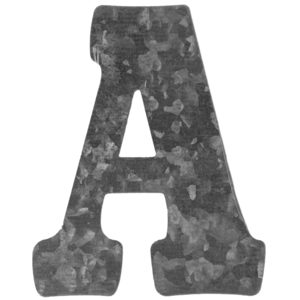 72 Pieces Per Pack Of Craft Metal Letter A Hanging Wall Decoration ][Wholesales Purchase|Hoodmat.Com