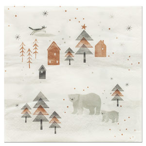 36 Pieces Per Pack Of Nordic Wonderland Party Napkins Set ][Wholesales Purchase|Hoodmat.Com