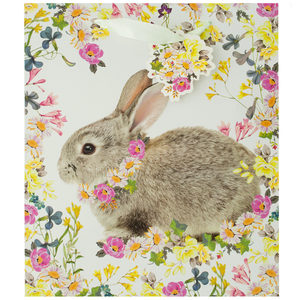 20 Pieces Per Pack Of Bunny Floral Gift Bag With Tag ][Wholesales Purchase|Hoodmat.Com
