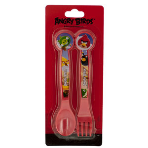 36 Pieces Per Pack Of Angry Birds Shaped Plastic Cutlery Set ][Wholesales Purchase|Hoodmat.Com
