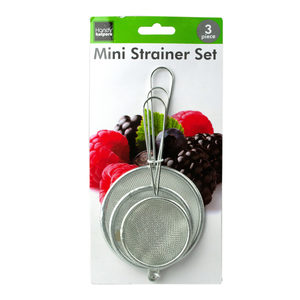 12 Pieces Per Pack Of Stainless Steel Mini Strainer Set ][Wholesales Purchase|Hoodmat.Com