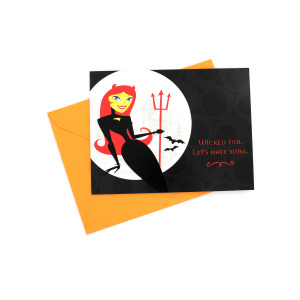 24 Pieces Per Pack Of &Quot;Wicked Fun&Quot; Halloween Party Invitations ][Wholesales Purchase|Hoodmat.Com