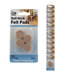 24 Pieces Per Pack Of Self-Stick Floor Protector Felt Pads Clip Strip ][Wholesales Purchase|Hoodmat.Com