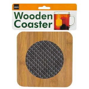 12 Pieces Per Pack Of Wooden Coaster With Basketweave Pattern ][Wholesales Purchase|Hoodmat.Com