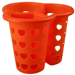 24 Pieces Per Pack Of Three-Compartment Heart Design Utility Basket ][Wholesales Purchase|Hoodmat.Com