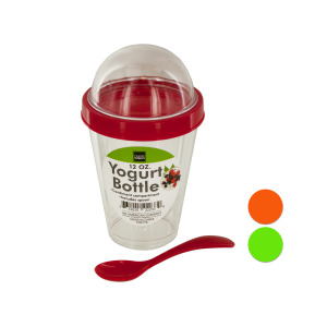8 Pieces Per Pack Of 12 Oz. Yogurt Cup With Top Compartment &Amp; Spoon ][Wholesales Purchase|Hoodmat.Com