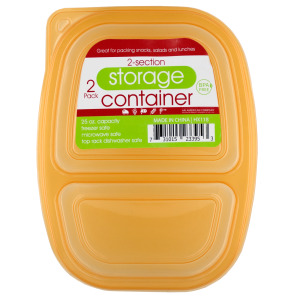 24 Pieces Per Pack Of 2-Section Food Storage Container Set ][Wholesales Purchase|Hoodmat.Com
