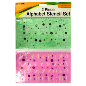 24 Pieces Per Pack Of Alphabet Stencil Ruler Set ][Wholesales Purchase|Hoodmat.Com