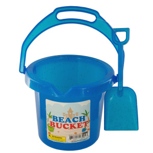 24 Pieces Per Pack Of Glitter Beach Bucket With Shovel ][Wholesales Purchase | Hoodmat.Com