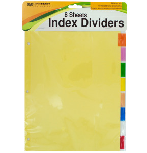 24 Pieces Per Pack Of Index Dividers With Multicolor Tabs ][Wholesales Purchase|Hoodmat.Com