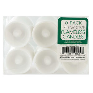 6 Pieces Per Pack Of Flameless Small Led Votive Candles Set ][Wholesales Purchase|Hoodmat.Com