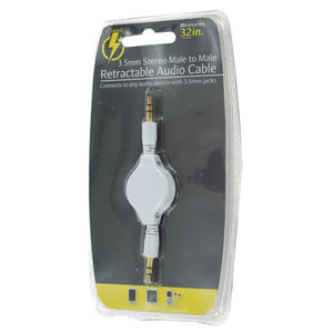 24 Pieces Per Pack Of Retractable Male To Male Stereo Audio Cable ][Wholesales Purchase|Hoodmat.Com