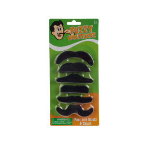 18 Pieces Per Pack Of Self-Adhesive Fuzzy Mustache Set ][Wholesales Purchase | Hoodmat.Com