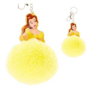 24 Pieces Per Pack Of Disney Princess Belle Pom Pom Key Chain ][wholesales purchase|hoodmat.com