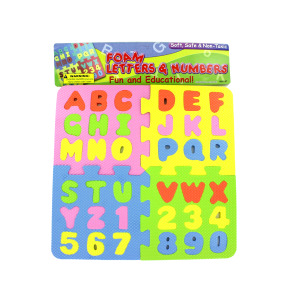 12 Pieces Per Pack Of Foam Letter & Number Puzzle ][wholesales purchase|hoodmat.com