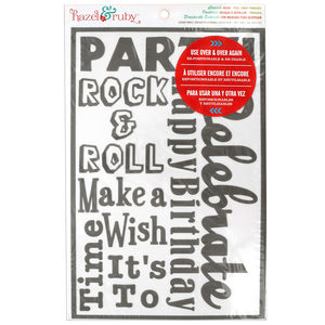 18 Pieces Per Pack Of Celebrate Phrases Stencil Masks ][Wholesales Purchase|Hoodmat.Com