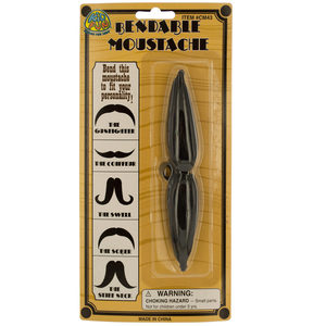 24 Pieces Per Pack Of Bendable Costume Moustache ][Wholesales Purchase | Hoodmat.Com