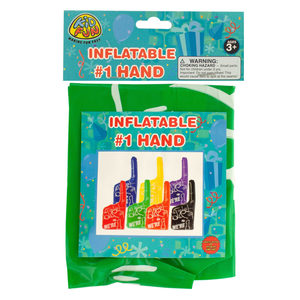 24  Pieces Per Pack Of  Green Inflatable #1 Hand  ][Wholesales Purchase|Hoodmat.Com