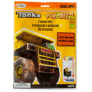 20 Pieces Per Pack Of Tonka Trucks Pop-Outz Hang Ups Activity Set ][Wholesales Purchase|Hoodmat.Com