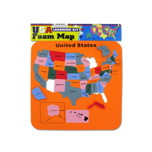 24 Pieces Per Pack Of Usa Foam Map Set ][Wholesales Purchase | Hoodmat.Com