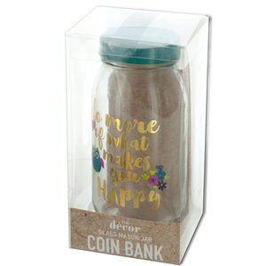 6 Pieces Per Pack Of Happy Owl Glass Mason Jar Coin Bank ][Wholesales Purchase|Hoodmat.Com