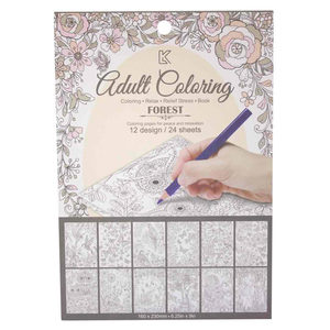 24 Pieces Per Pack Of Garden Theme Adult Coloring Notecard Book ][Wholesales Purchase|Hoodmat.Com