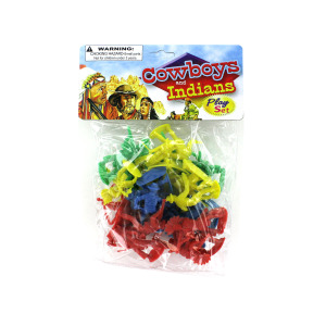 24 Pieces Per Pack Of Cowboys And Indians Play Set ][Wholesales Purchase | Hoodmat.Com