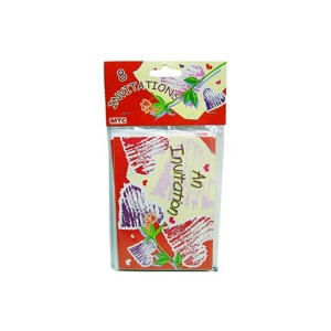24 Pieces Per Pack Of Heart Invitations ][Wholesales Purchase|Hoodmat.Com