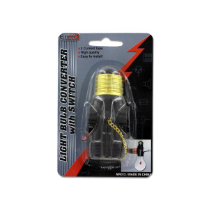 24 Pieces Per Pack Of Light Bulb Converter With Switch ][Wholesales Purchase|Hoodmat.Com