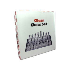 GLASS CHESS SET