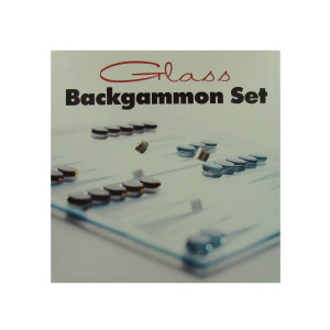 GLASS BACKGAMMON SET