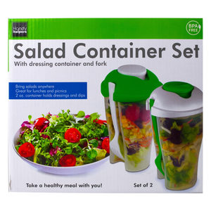 4 Pieces Per Pack Of Salad Container Set With Dressing Containers &Amp; Forks ][Wholesales Purchase|Hoodmat.Com