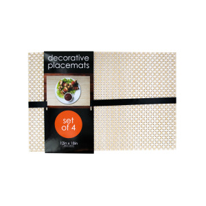 1 Pieces Per Pack Of Decorative Bamboo Look Woven Placemat Set ][Wholesales Purchase|Hoodmat.Com