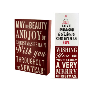 6 Pieces Per Pack Of Wood Block Christmas Sign ][Wholesales Purchase|Hoodmat.Com