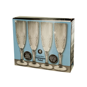1 Pieces Per Pack Of 7 Oz. Crystal Effect Champagne Flutes Set ][Wholesales Purchase|Hoodmat.Com