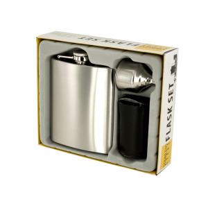 1 Pieces Per Pack Of 7 Oz. Stainless Steel Flask Set ][Wholesales Purchase|Hoodmat.Com