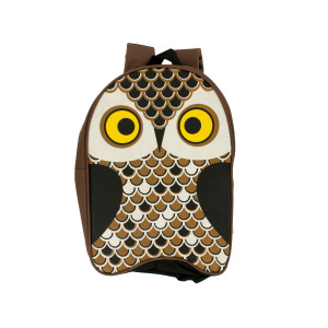 3 Pieces Per Pack Of Owl Kid Canvas Backpack ][wholesales purchase|hoodmat.com