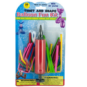 24 Pieces Per Pack Of Twist &Amp; Shape Balloon Fun Kit With Pump ][Wholesales Purchase|Hoodmat.Com